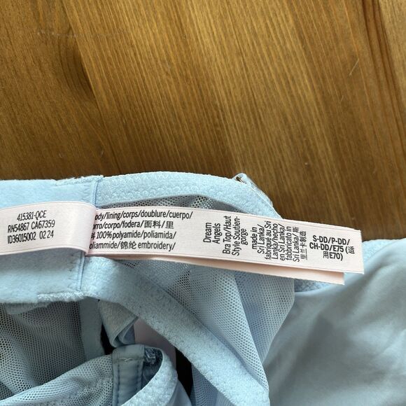 NWOT Victoria's Secret Dream Angels Bra Top S-DD Blue Lacey Boho Coquette - Picture 11 of 13